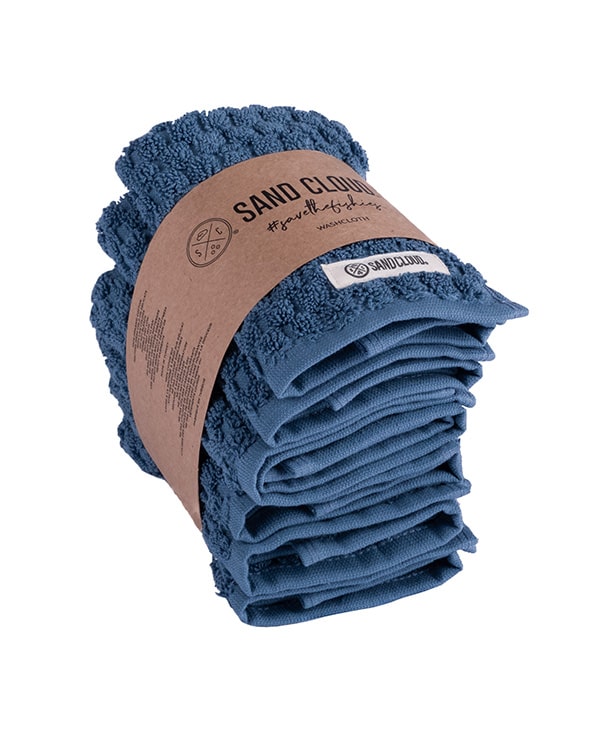 Atom Washcloth Bath Bundle - Slate Blue - 6 Pack