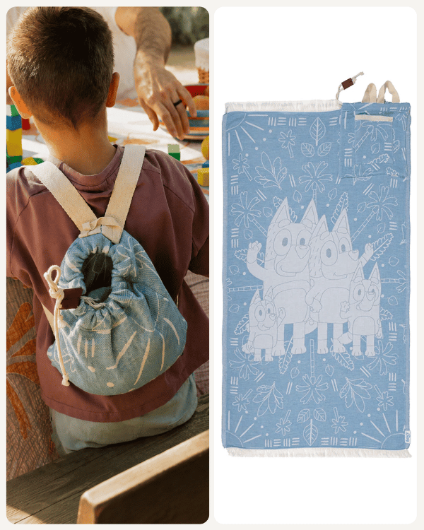 Bluey & Family Kids Towel Bag