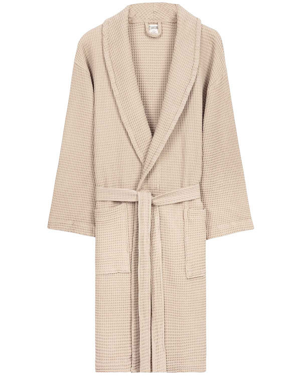 Micro Waffle Robe - Sand